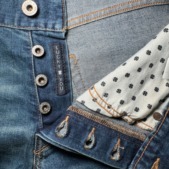 Lucky Brand Jeans Men's Size 28 x 32 Blue 1 Authentic Skinny Denim Casual - Picture 3 of 7